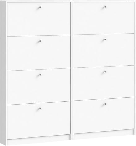 Tvilum Escape - Schoenenkast - wit - Set van 2