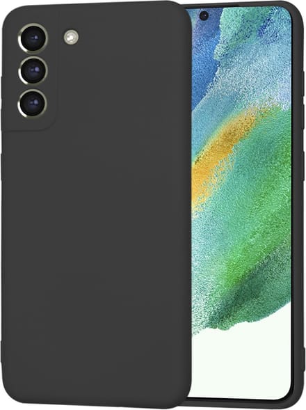 Hoesje geschikt voor Samsung Galaxy S21 FE - Techsuit Soft Flex Silicone Back Cover - Black