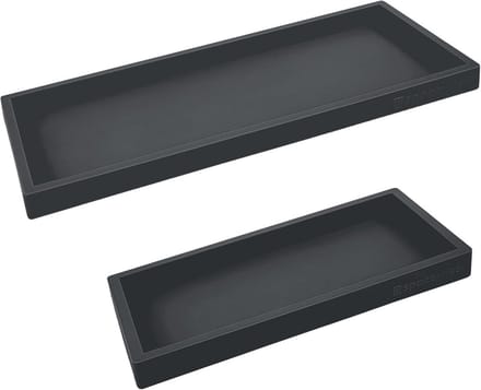 Onbreekbare siliconen aanrecht en make-up trays - Set van 2 (11 inch en 7 inch)