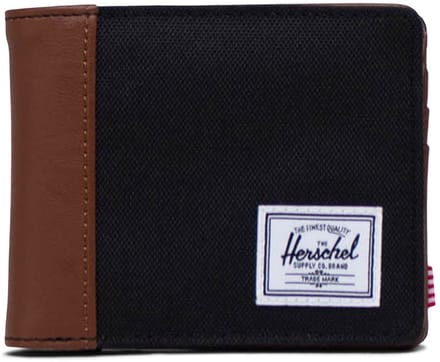 Herschel kaarthoes Hank RFID Wallet Black / Tan zwart