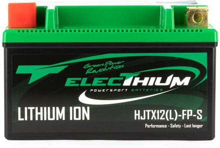 Lithium accu Electhium voor Scooter Sym 250 GTS 2006 tot 2014 HJTX12(L)-FP-S / YTX12-BS / 12.8V 3Ah Nieuw
