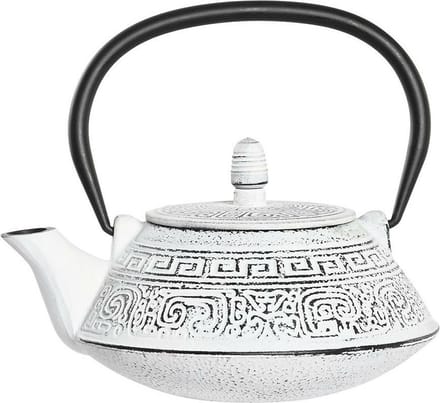 Items Kitchen Theepot Marocco - gietijzer - 800 ml - antiek wit print