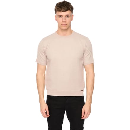 Duck and Cover Heren Marvela Geweven T-Shirt (Stone)
