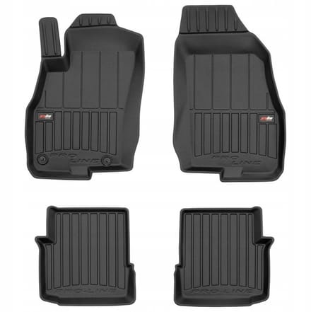 Frogum - 3D Pro-Line - Automatten Set - Geschikt voor FIAT PUNTO Evo 2009-2012 - 3-deurs - Hoge Rand 6cm