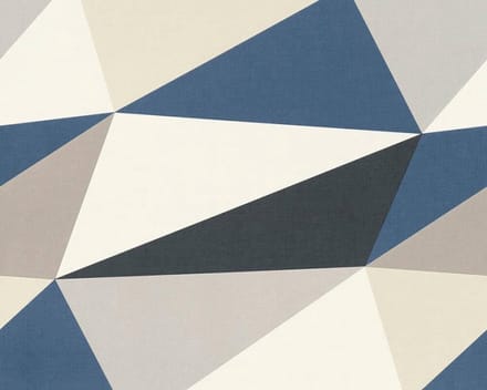 GRAFISCH BEHANG - Blauw Grijs Wit - AS Creation Scandinavian 2