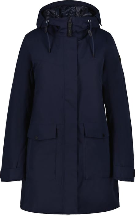 ICEPEAK ALPENA Dames Outdoorjas - Navy - Maat 36