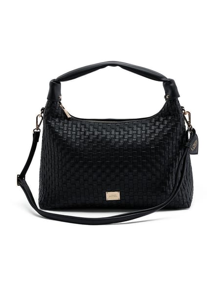 L.CREDI schoudertas Radka Hobo Bag Black zwart