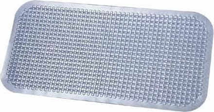 Papillon antislip badmat noppen paarlemoer blauw 72x35 cm pvc