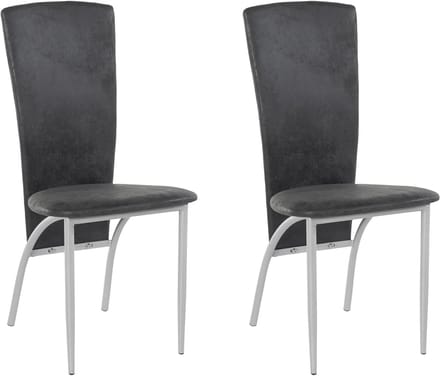 Nicky-Eetkamerstoel - Set van 2 - Antraciet