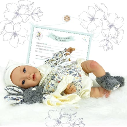 Babypop Reborn - Levensgetrouwe pop - Kinderspel - Beweegbaar lichaam - 48 cm - Assortiment