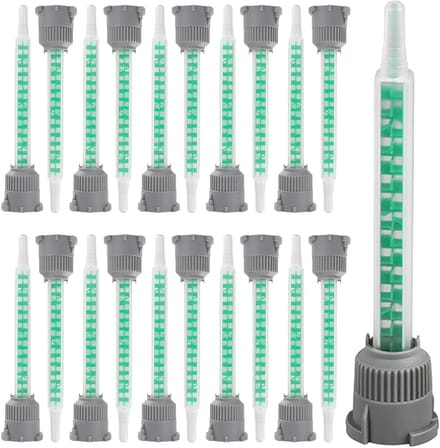 Statische Mixer Mengmondstukken voor 2-componentenlijm - Plastic, Epoxy, Polyurethaan - Besparing & Nauwkeurig Mengen - 20 Stuks