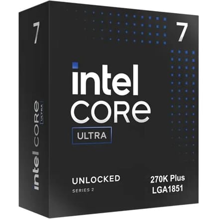Intel Core Ultra 7 270K Plus Arrow Lake-S Refresh CPU - 24 kernen - 3.9 GHz - Intel LGA1851 - Intel Boxed (zonder koeler)