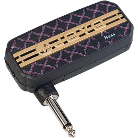 JOYO Miniversterker Draagbare elektrische bashoofdtelefoonversterker 3,5 mm stekker Extra audio-ingang Plug en 8.9x7.7x2.6cm zwart