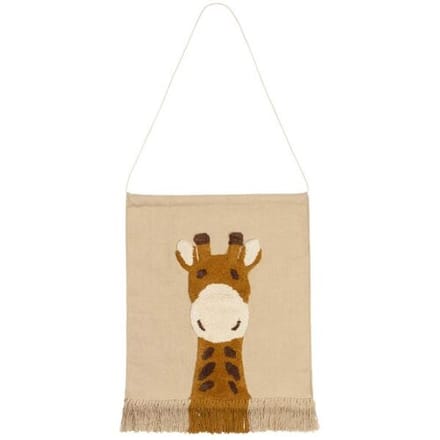 Prénatal wandtapijt giraf Beigebrown unisex