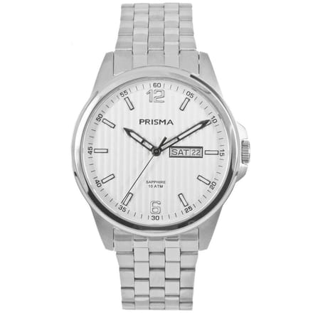 Prisma Pattern Steel Heren horloge P1663