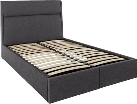 Aztec-Bed - 140x200 - Donkergrijs Stof