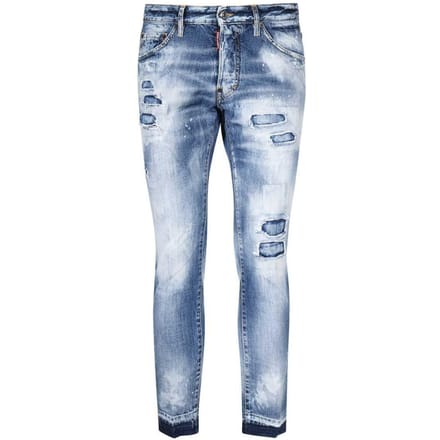 Dsquared2 Cool Guy Cropped Blauwe Denim Broek