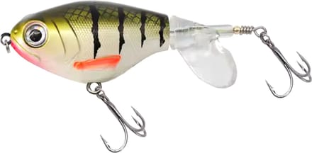 PikeAttack - Whopper Plopper - Roofvissen - wit/geel/gestreept - 16g - 9cm