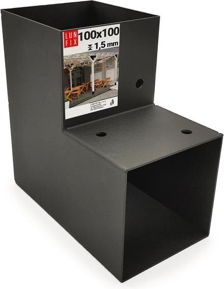 LUN FIX - Postverbinder - 90° - L 102x206x204x2 - Eckverbinder