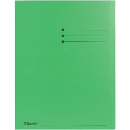 Vouwmap Esselte A4 met overslag manilla 180gr groen
