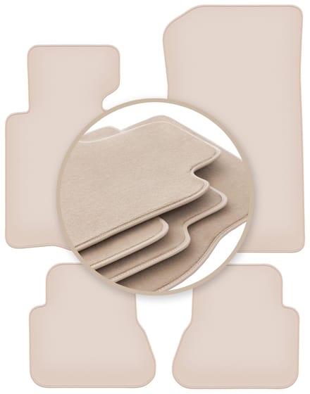 PREMIUM beige vloermatten voor: BMW 3 E46 cabriolet 2000-2007