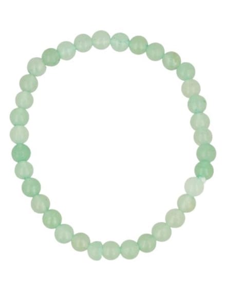 Aventurijn groen kralen kinderarmbandje 4 mm