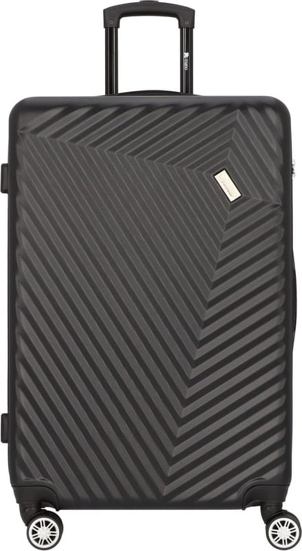 mano Don Carlo Hardcase Trolley L Black Zwart 77cm