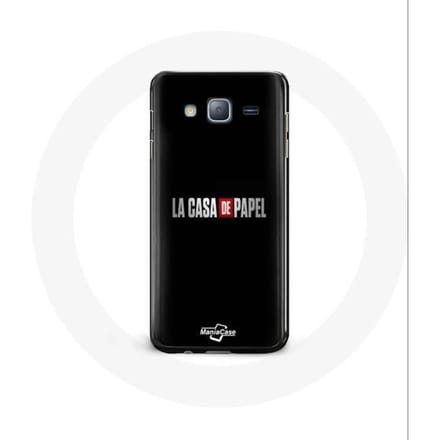 Coque - La casa de papel - Samsung Galaxy J3 2016 Plus - Souple - Noir - Protection