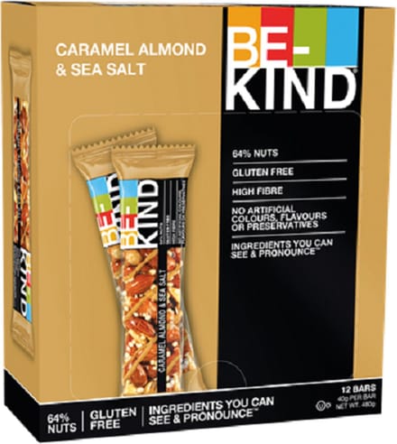 Be-Kind - Caramel Almond Seasalt - 12 x 40 gram