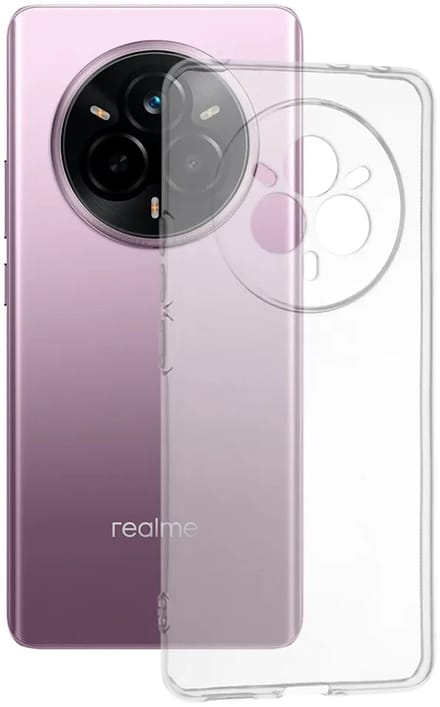 Hoesje geschikt voor Realme 14 Pro - Techsuit Clear Silicone Back Cover - Transparant