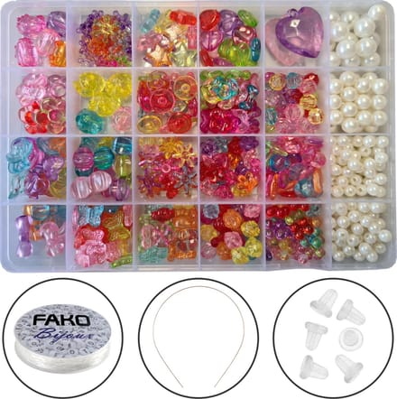 Fako Bijoux® Kinder kralen box - DIY sieraden maken - 700 stuks