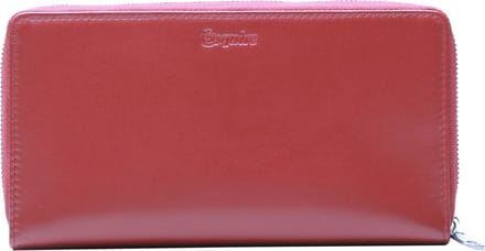 Esquire Portemonnee New Silk Wallet Red Donkerrood