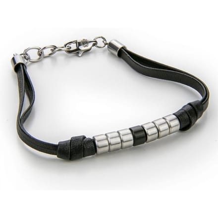 Monomen Men's Genuine Leather Bracelet MM10829SB