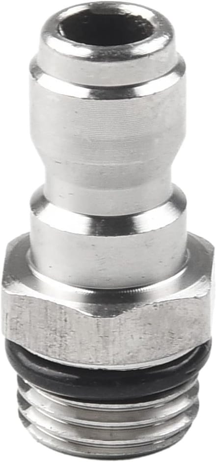 Hogedrukreiniger Adapter - Sneeuwschuim Koppeling - Efficiënt Autowassen - Snelle Legering Interface - 1/4 Inch - Zwart