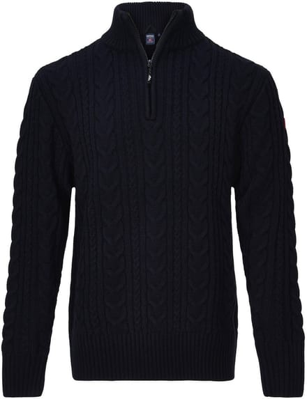 Nordberg Kol Sweater Half Zip - Heren - Navy - Maat 4XL