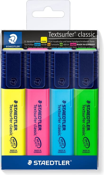 Textmarker Textsurfer clas 4St Etui