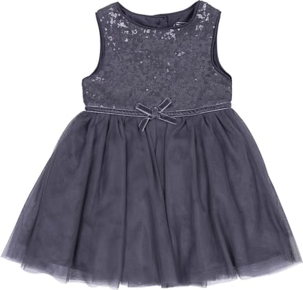 Grafiet tule jurk