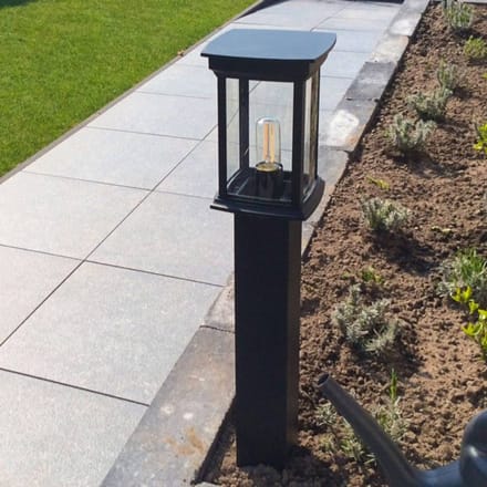 KS Verlichting Buitenlamp Staand Zwart Carlton Terras