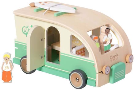 Classic World Wooden Camper with Accessories - 9pcs.