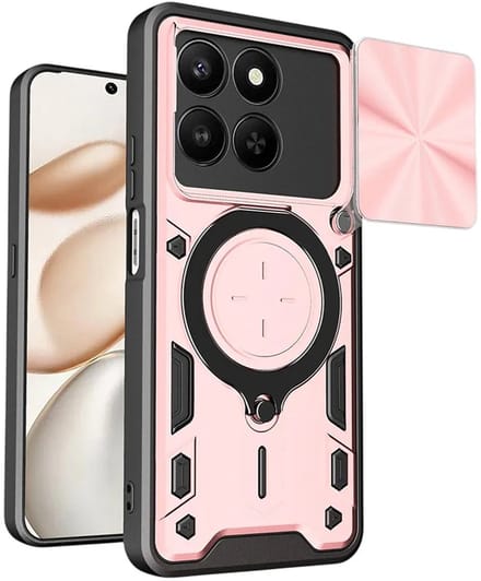 Hoesje geschikt voor HONOR 400 Smart - Techsuit CamGuard Pro Back Cover - Roségoud