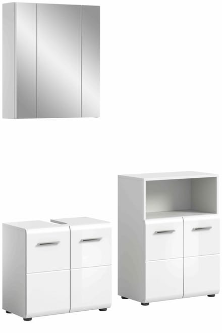 IJs badkamercombinatie wit hoogglans MDF TZ wit NB - 32x135x185cm