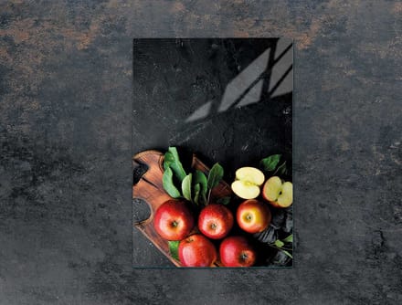 TMK ArtDeko - Snijplank - Glas - 35x52 cm - Appelmotief