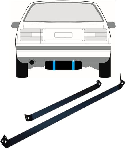 Brandstoftank klemmen voor Volvo 850 1991-1997 / Links