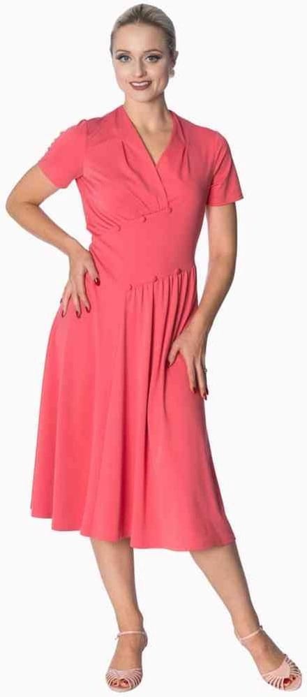 Dancing Days - IT'S THE TWIST DANCER Flare jurk - XS - Roze