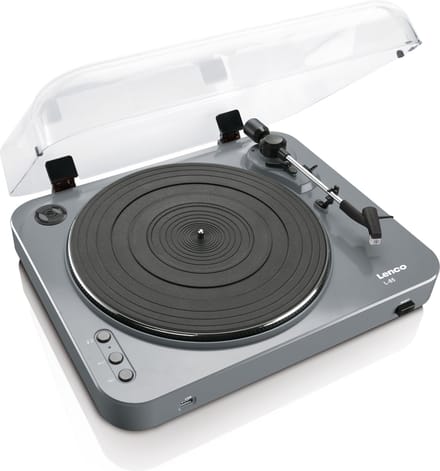 Lenco L-85 - turntable with digital recorder - Platenspeler Grijs