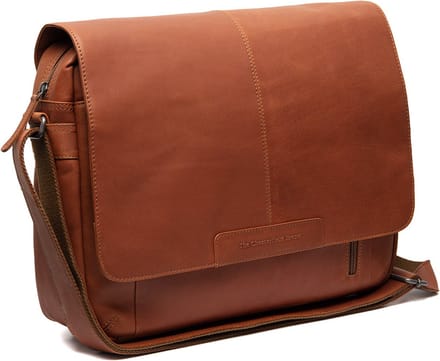 Chesterfield Laptoptas Waxed Pull Up Leer - cognac