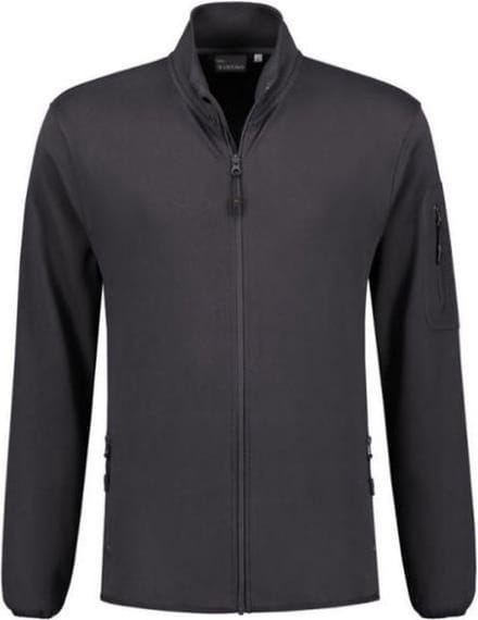 Santino Berlin Sweatvest lange mouwen +Rits - Antraciet - XL