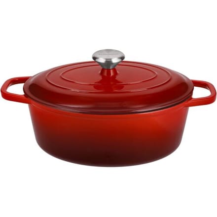 SILVERCREST Gietijzeren braadpan, Ø29 cm (Rood)
