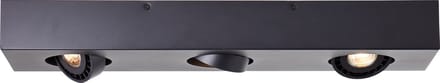 Brilliant Dorro - Plafondspot - GU10 3x4,5W - 3000K - Zwart