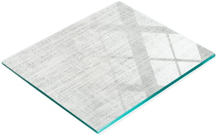Multifunctionele decoratieve snijplank voor de keuken, gehard wit canvas, 60x52 cm